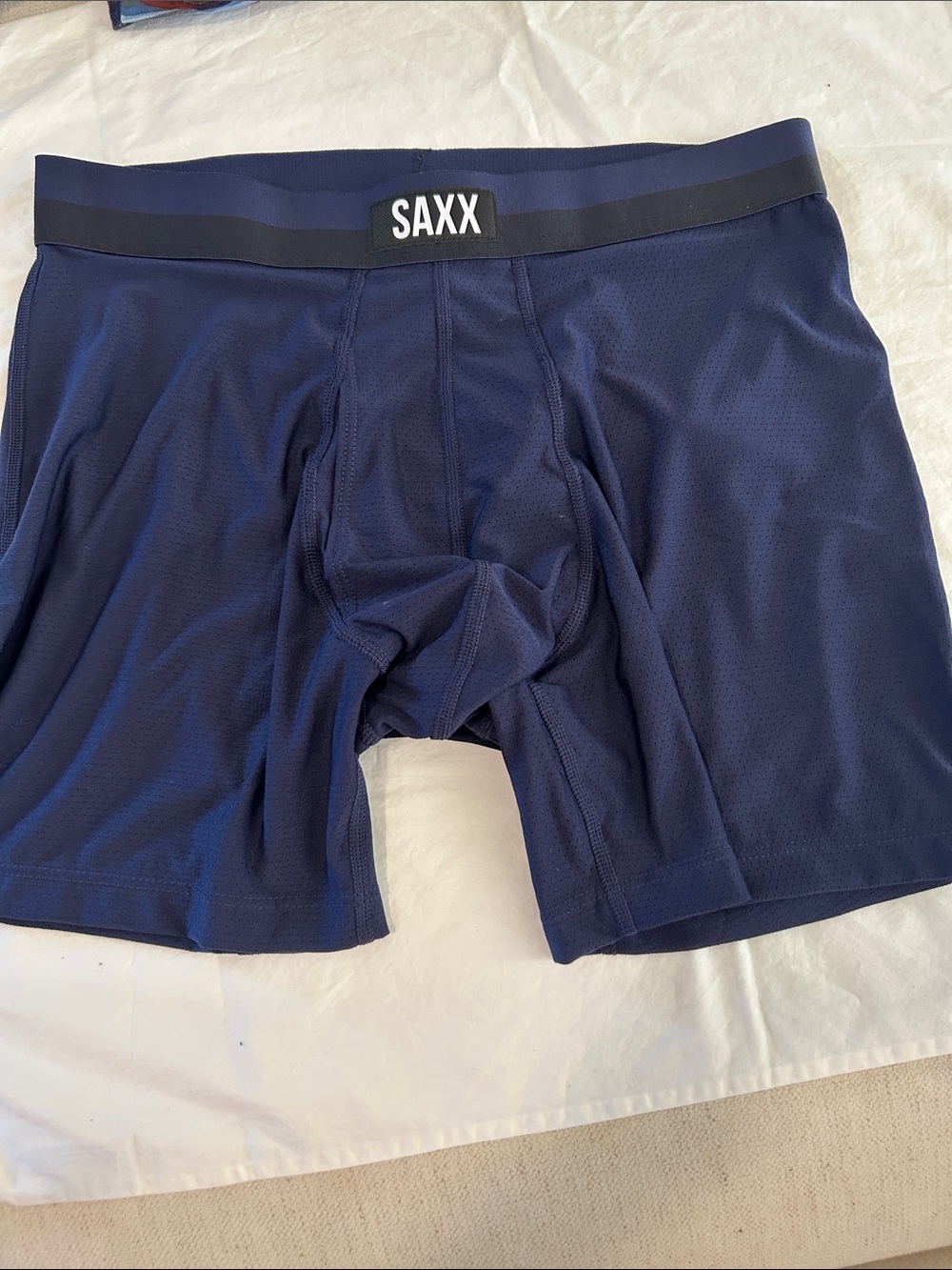 SAXX Ballpark Sport Mesh Navy, Medium, NWOT